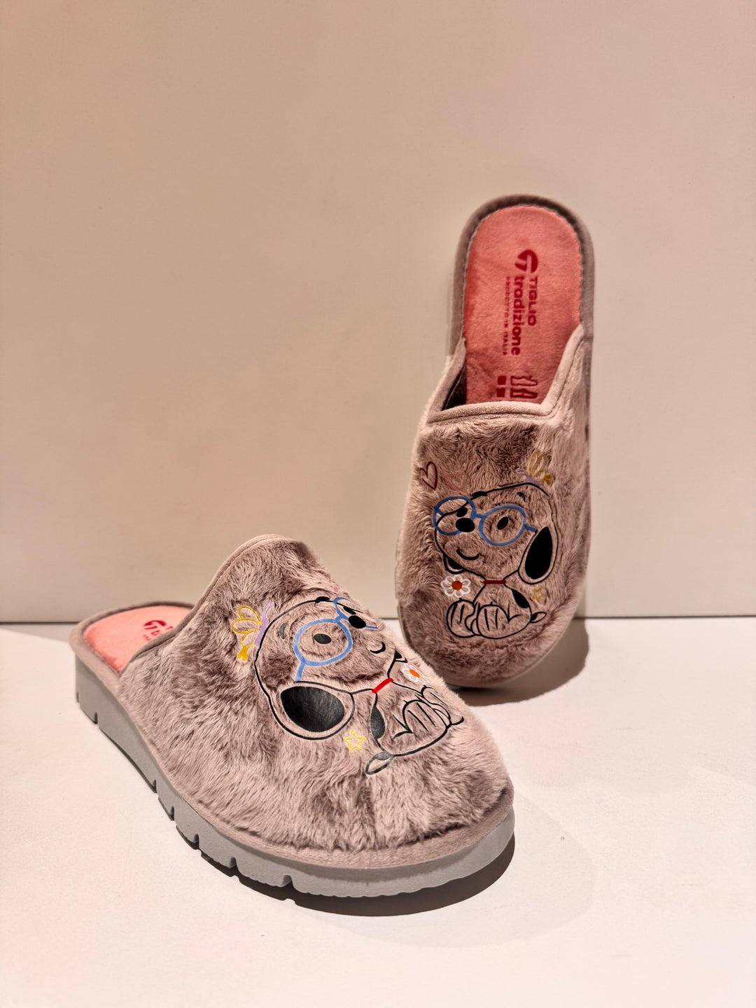 Pantofole Tiglio cagnolino