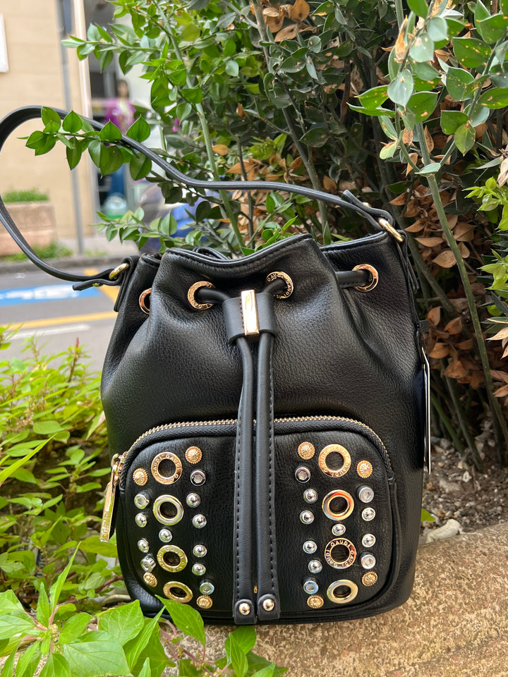 Borsa a sacchetto con borchie Gaudì