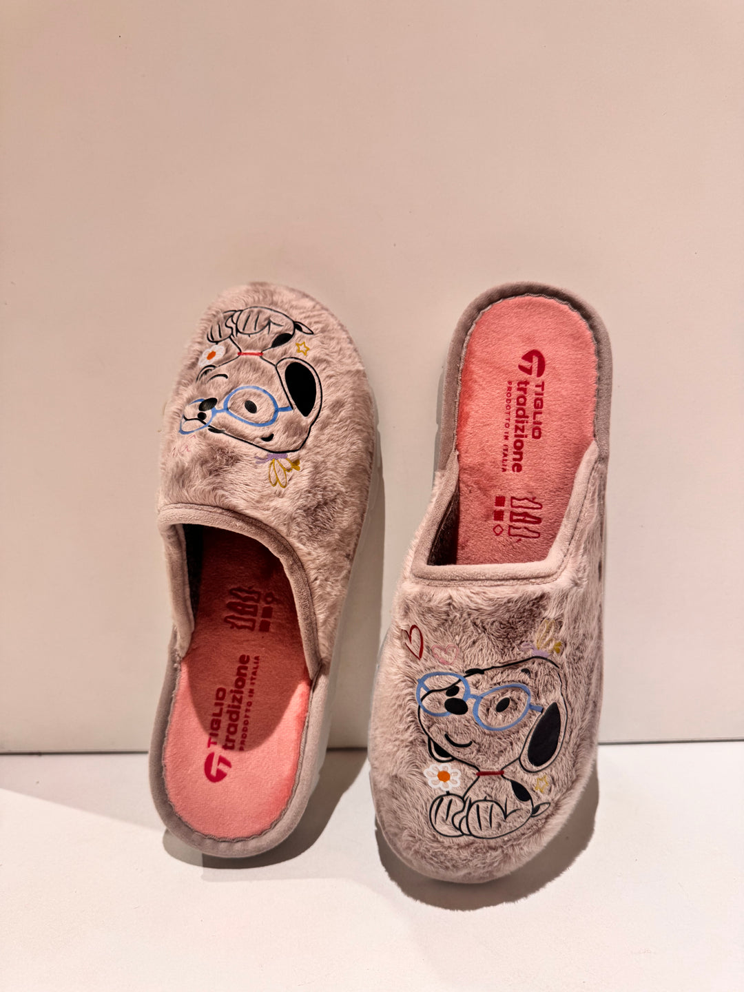 Pantofole Tiglio cagnolino