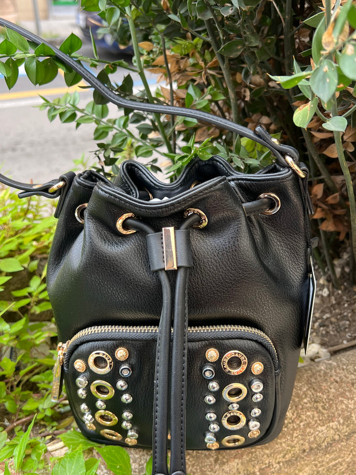 Borsa a sacchetto con borchie Gaudì