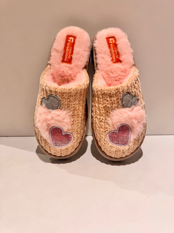 Pantofole Tiglio Cuori