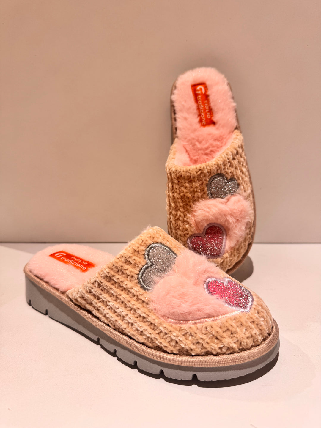 Pantofole Tiglio Cuori