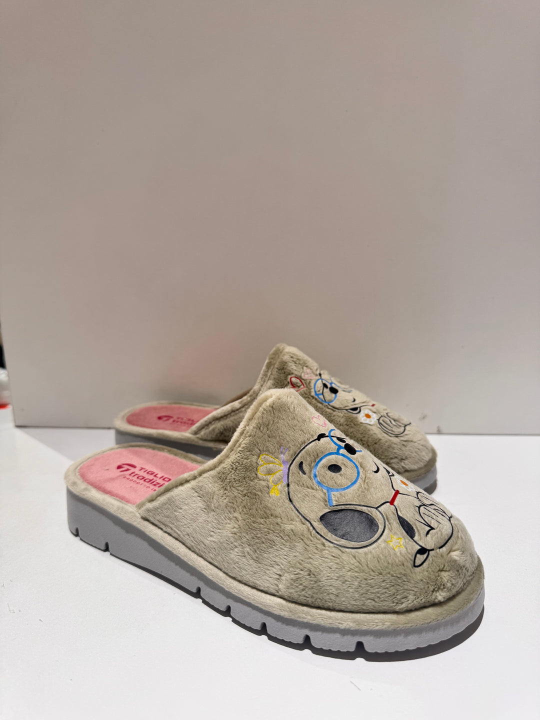 Pantofole Tiglio cagnolino