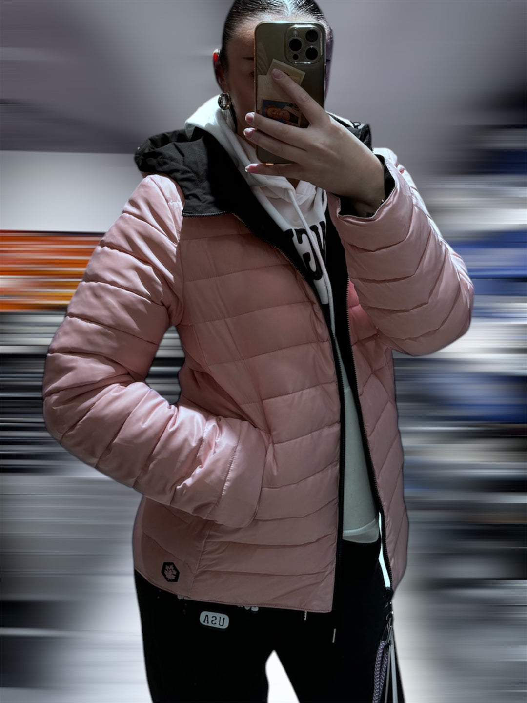 Giubbino Lumberjack Donna Reversibile