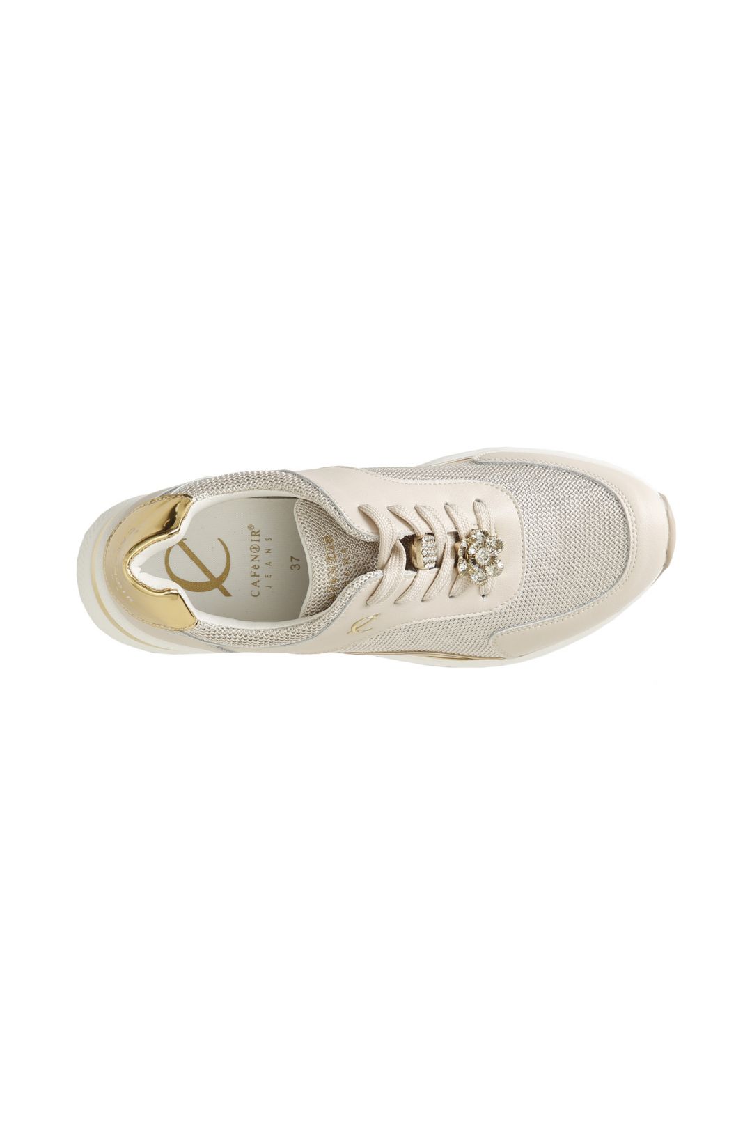 Sneakers Con Zeppa Cafè Noir 9500