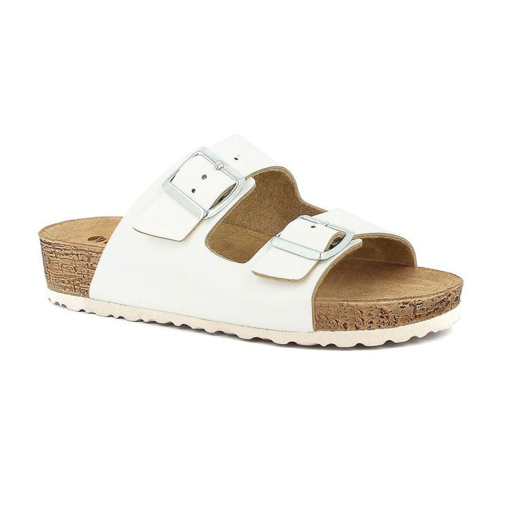 Ciabatta INBLU doppia fibia zeppata NM39