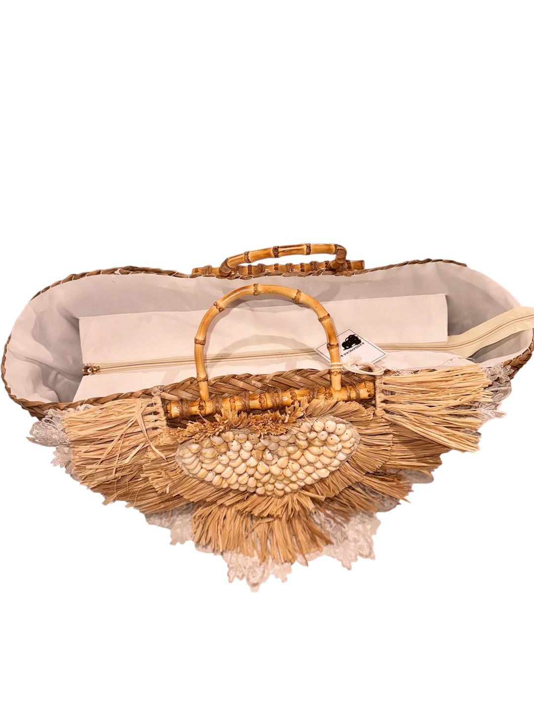 Borsa In Paglia Cuore