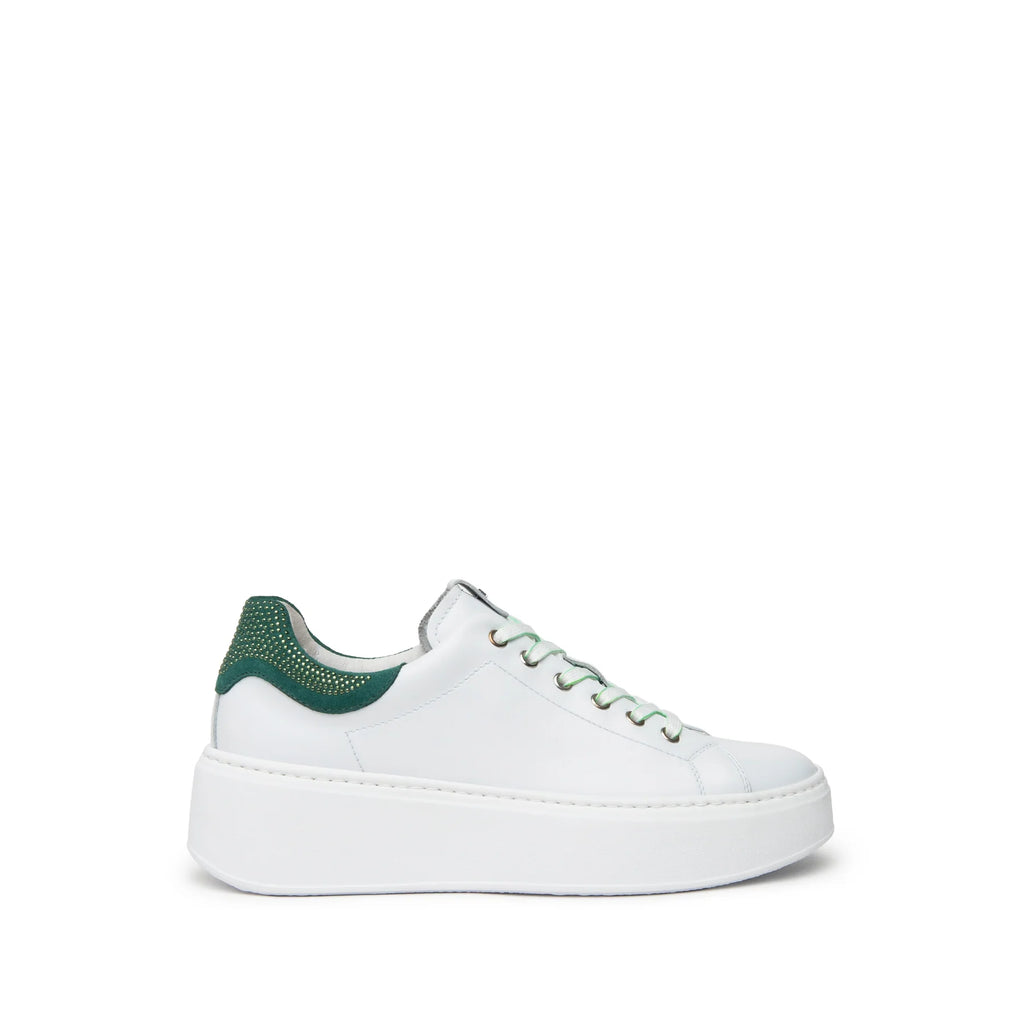 Sneakers Nero Giardini Bianca e Verde