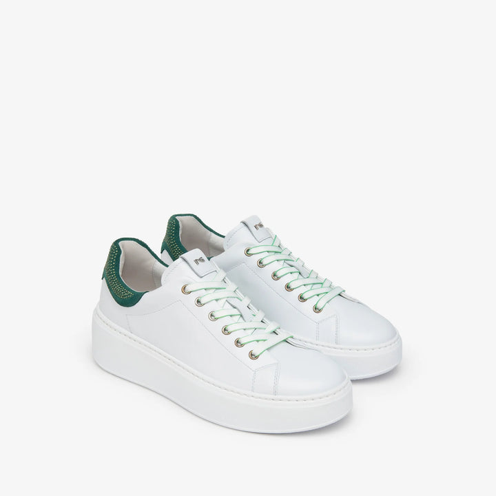 Sneakers Nero Giardini Bianca e Verde